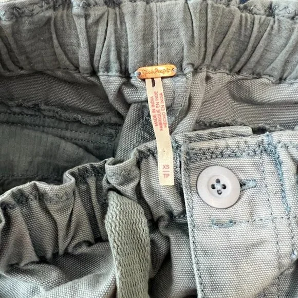 FREE PEOPLE WOMEN'S river stone pants relaxed jogger fit blue Size XS  NEW - Picture 8 of 10